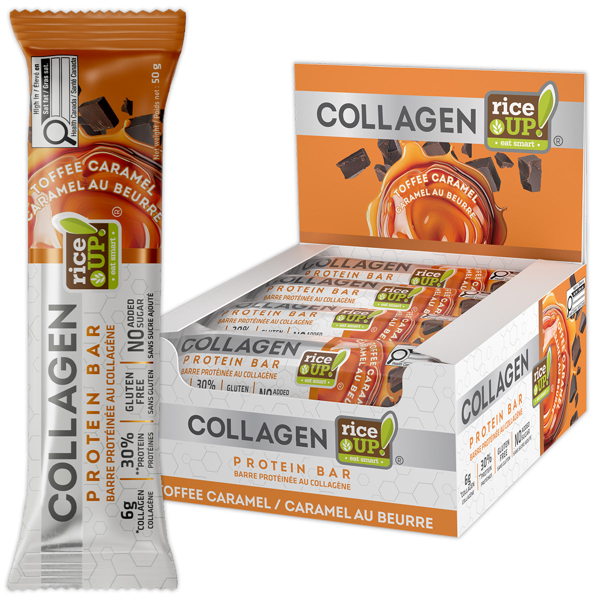 Collagen Protein Bar Toffee Caramel Flavour