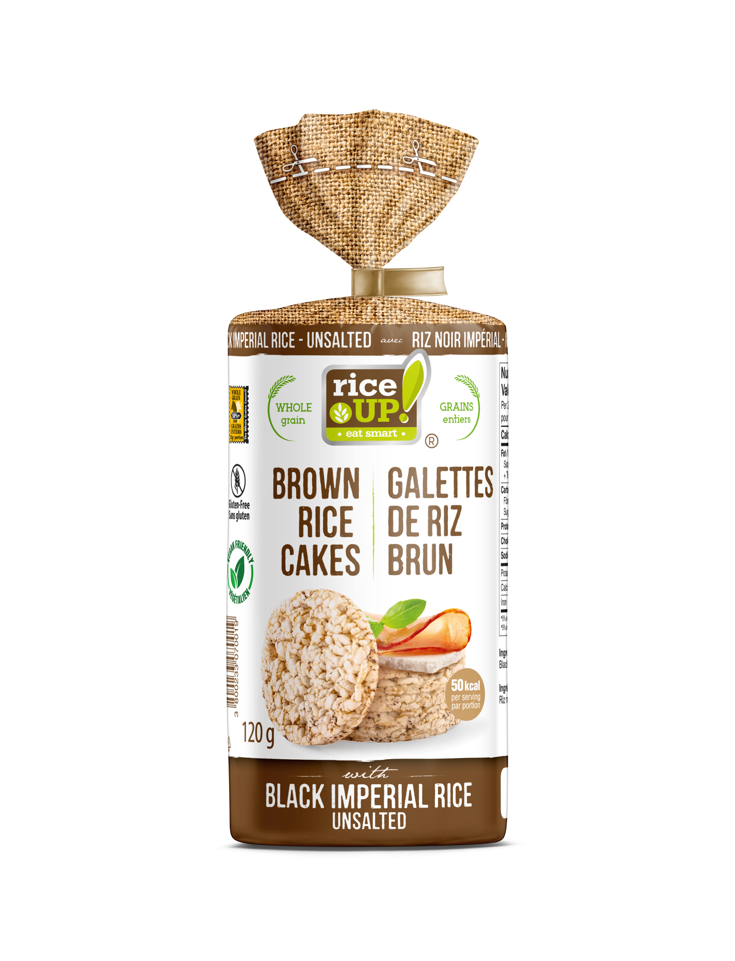 Rice Cakes With Black Imperial Rice (Unsalted)